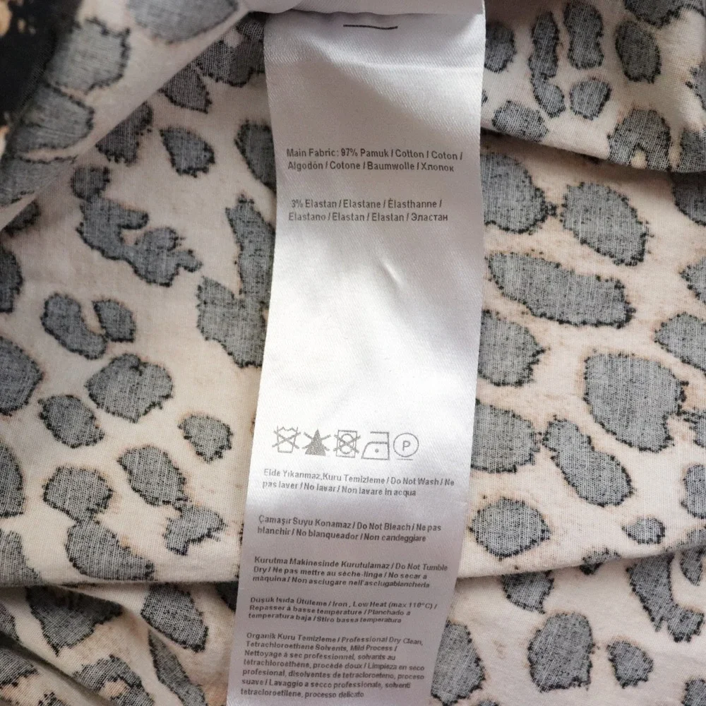 Anthropologie Exquise The Tobie Shirt Dress 3X Leopard Print Shirtdress